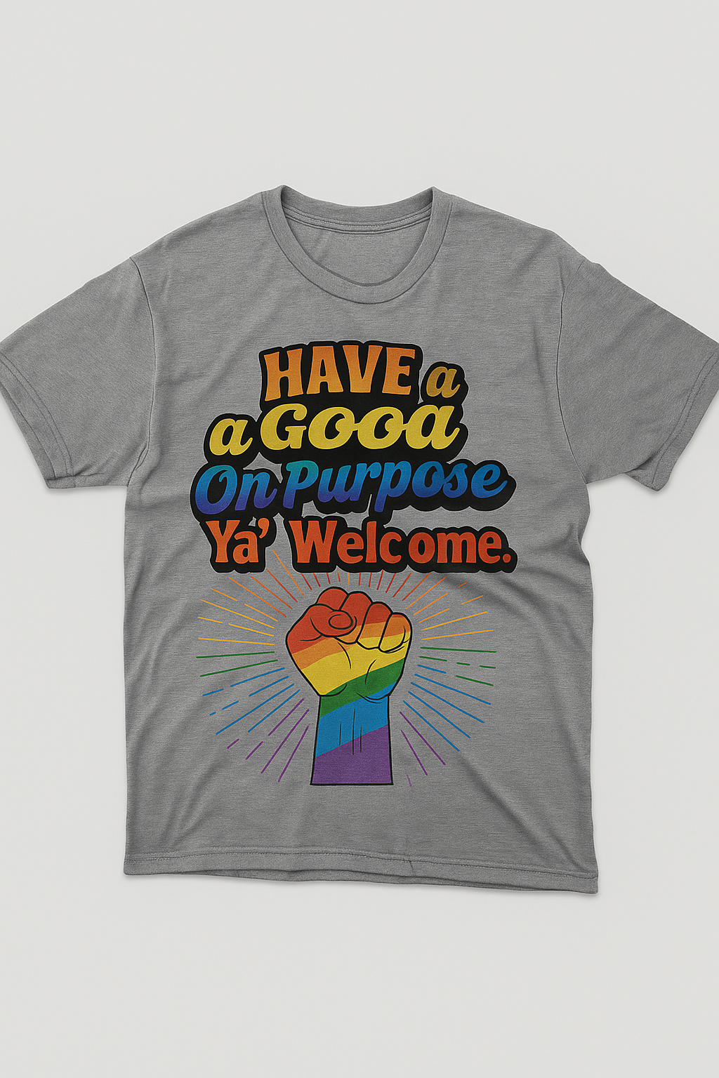Have A Good Day On Purpose Pride Fist t-shirt