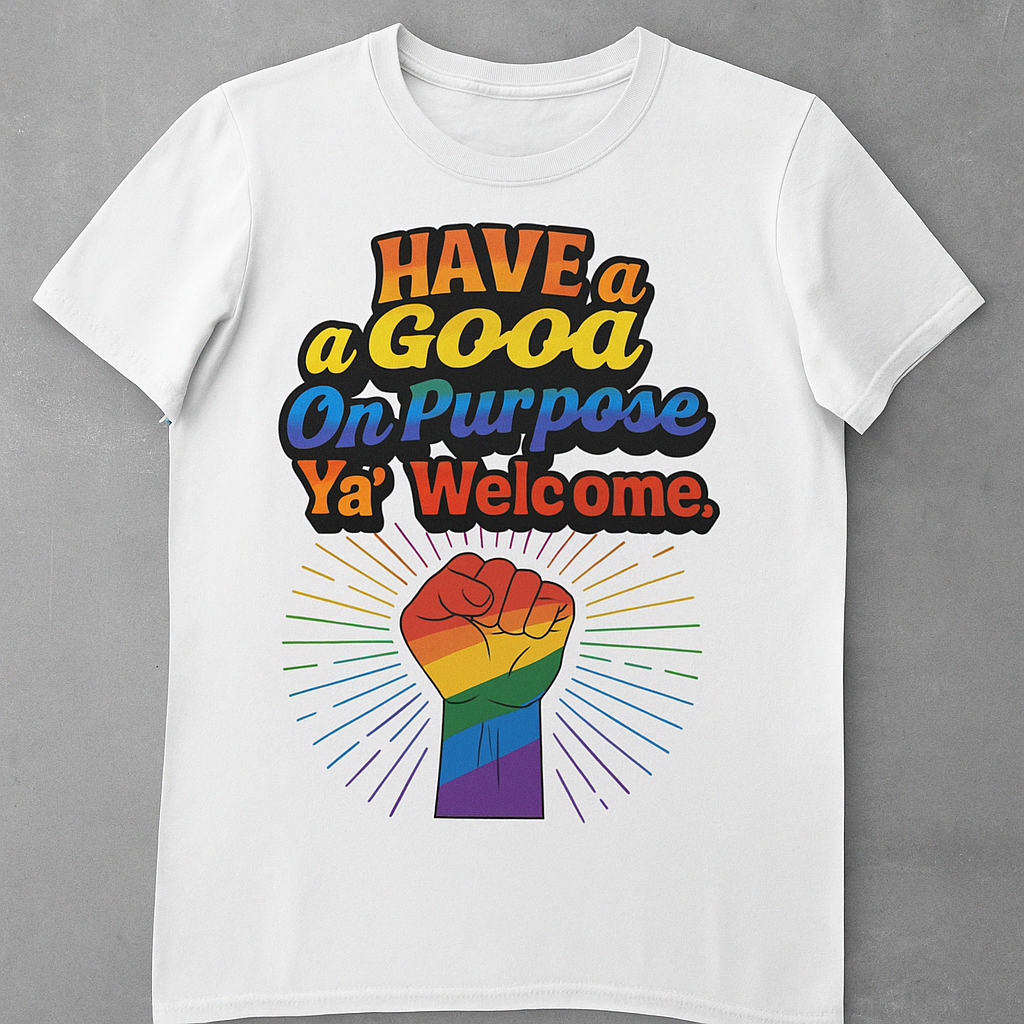 Have A Good Day On Purpose Pride Fist t-shirt