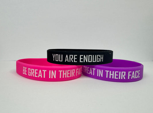 Be Great In Their Face Wristbands