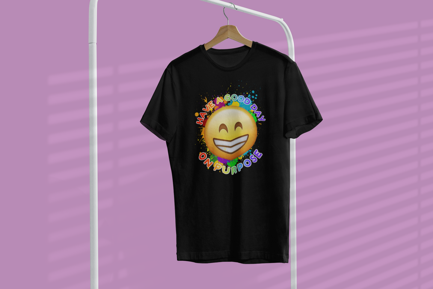 HAGDOP Emoji Splatter T-Shirt – Pimpin' Positivity